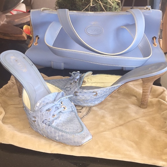 VINTAGE TOD’S BLUE MULES💝HP - Picture 2 of 8